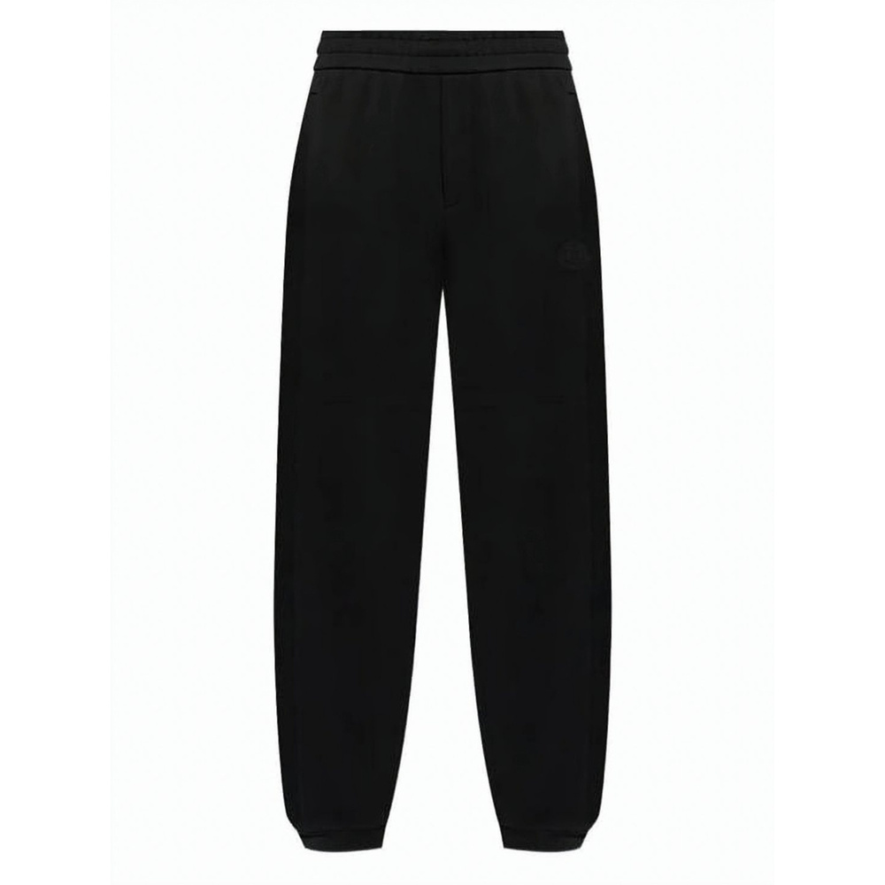 MONCLER Relaxed Fit Cotton Sweatpants with Logo Patch